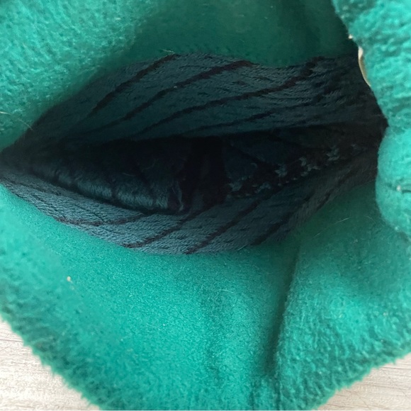 Turtle Fur Beanie Rag Wool Knit Hat Green Fleece Lined Unisex Adult VTG - Picture 4 of 5